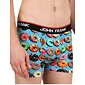 Boxerky pro muže s barevným potiskem John Frank 341 donuts blue