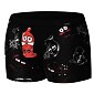 Boxerky pre mužov Cornette Tattoo Rubber čierne