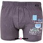 Pánské boxerky s potiskem Andrie PS 5588 grafit