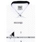 Košeľa s dlhým rukávom AMJ Comfort VDBR 1324 bielo-čierna