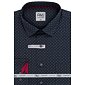 Elegantná pánska košeľa AMJ Comfort Slim Fit VDSBR 1334 navy