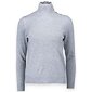 Jednofarebný sveter do stojačika Bluoltre 89556 sv.šedý