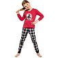 Bavlnené dievčenské pyžamo Cornette Young Lady tm.ružové