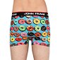 Boxerky pro muže s barevným potiskem John Frank 341 donuts blue