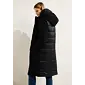 Luxusní zimní parka s kapucí Cecil 100850 černá