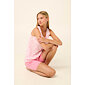 Bavlněné dámské pyžamo s knoflíkovou légou Vamp 22263 pink sea