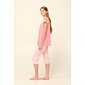 Bavlněné dámské pyžamo s volánky Vamp 22260 pink sea