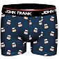 Boxerky pro muže s potiskem John Frank 315 chocofrank - video