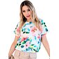 Kvetovaná blúzka M. Hajdan 1178 kvety multicolor