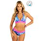 Atraktivní plavky bez kostice Litex 6E035/36  pink aqua