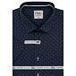 Elegantná košeľa AMJ Comfort slim VKSBR 1367 nočná modrá