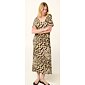 Dlouhý dámský kaftan Vamp Moroccan Tile Patchwork 22483