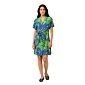 Popelínové letné šaty Vamp s gombíkmi 22422 green jolly