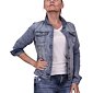 Dámska riflová bundička E106 denim
