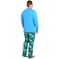 Bavlněné pyžamo Pleas 177596 modré