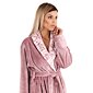 Dámský župan z flanel fleece Vestis Flora šál lila Uni