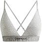 Calvin Klein Bralette Embossed Icon QF6990E sivý melír