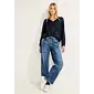 Dámská viskózová košile s kašmírovým vzorem Cecil 344260 navy
