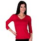 Elegantné tričko s véčkovým výstrihom Babell Carmen červená