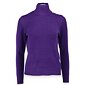 Jednofarebný sveter do stojačika Bluoltre 89556 fialový