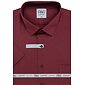 Pánska košeľa AMJ s krátkym rukávom Comfort slim VKSBR 1356 bordo