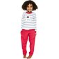 Bavlnené dievčenské pyžamo Cornette Kids Hello prúžok