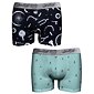 Pánske boxerky John Frank JF2BEF21 navy-mint