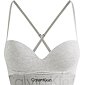 Calvin Klein Bralette Embossed Icon QF6991E sivý melír