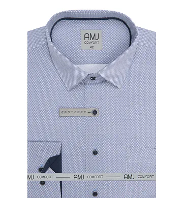 Pánská Slim Fit košile AMJ VDSBR 1477 modrá