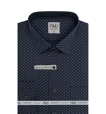 Pánská Slim Fit košile AMJ VDSB 1467 noční modř